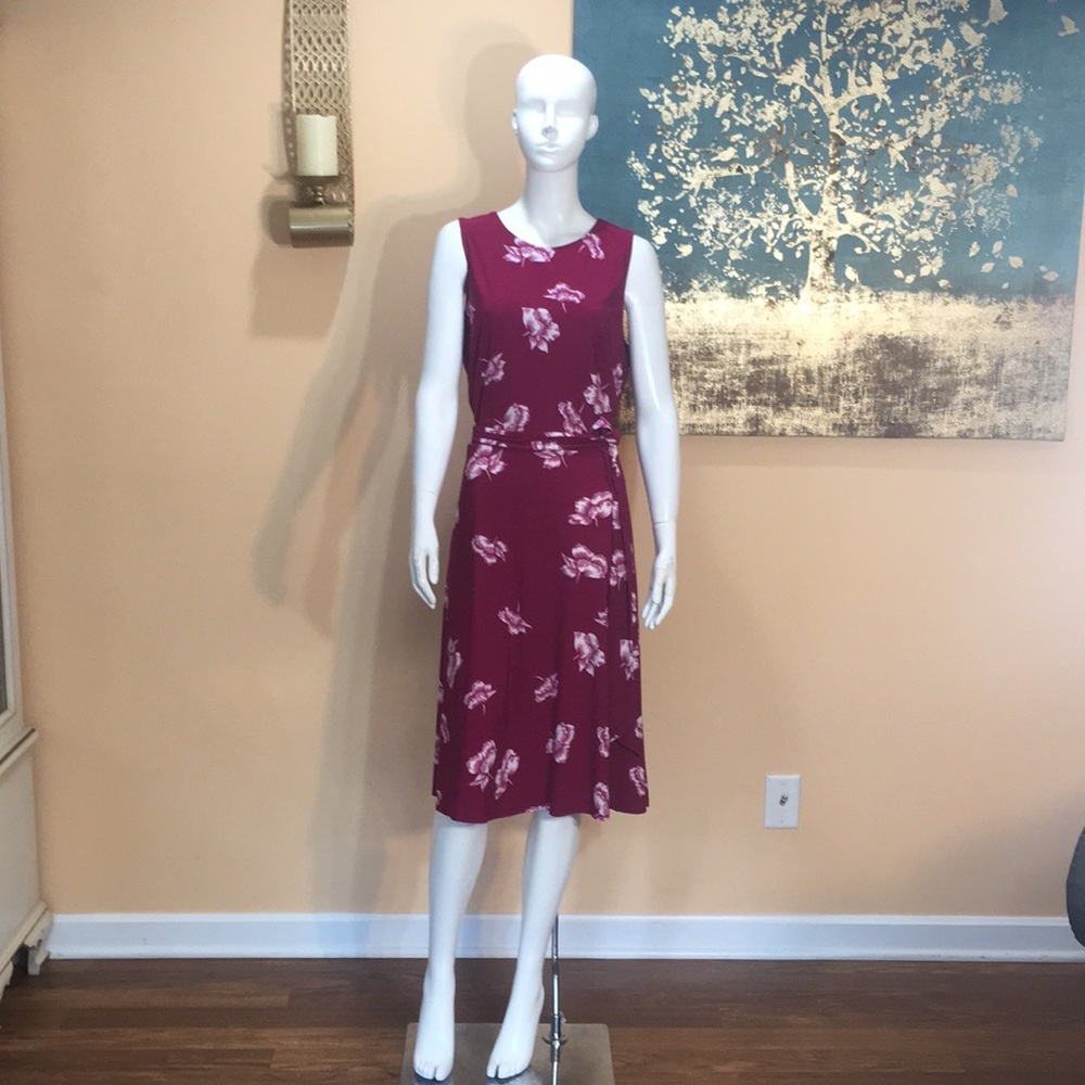 Ralph Lauren Magenta Floral dress size 6 & 16